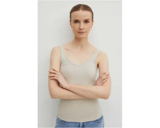 Medicine top femei, culoarea bej