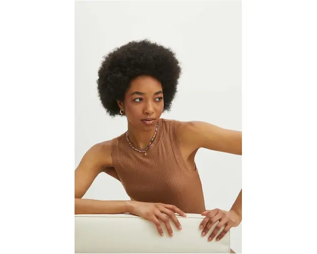 Medicine tricou femei, culoarea bej