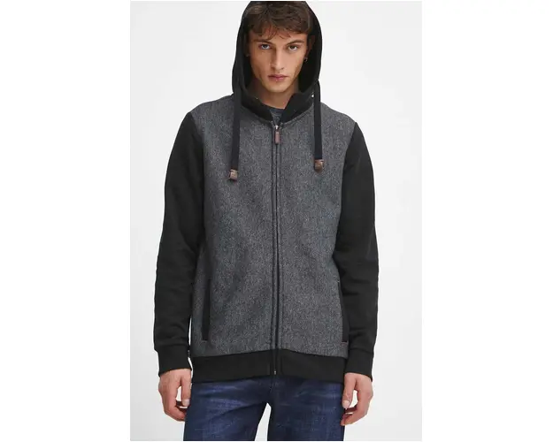 Medicine bluza barbati, culoarea negru, cu gluga