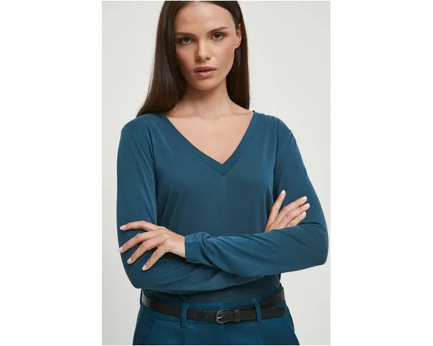 Medicine longsleeve femei, culoarea verde