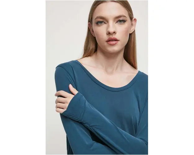 Medicine longsleeve femei, culoarea verde