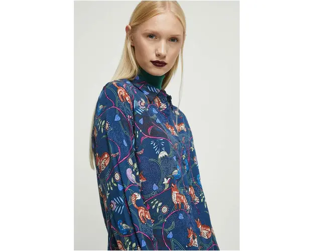 Medicine camasa femei, cu guler clasic, regular