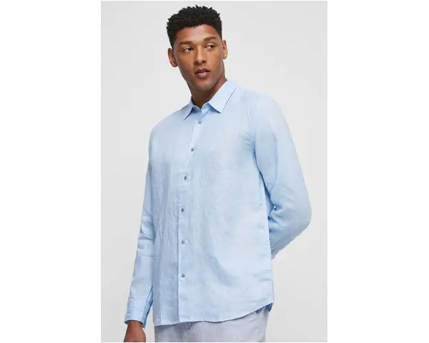 Medicine camasa de in cu guler clasic, regular