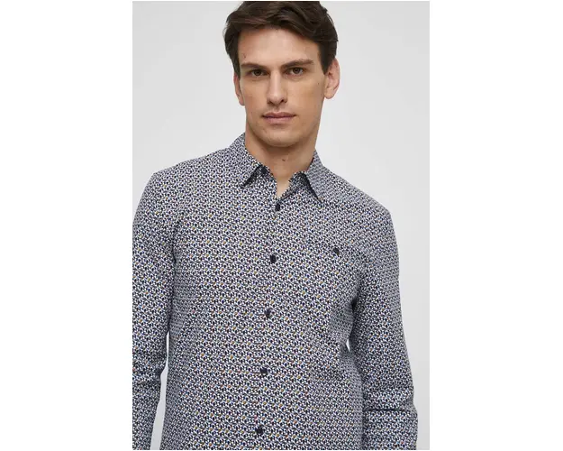 Medicine camasa barbati, cu guler clasic, slim