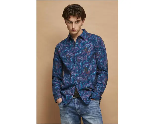 Medicine camasa barbati, cu guler clasic, slim