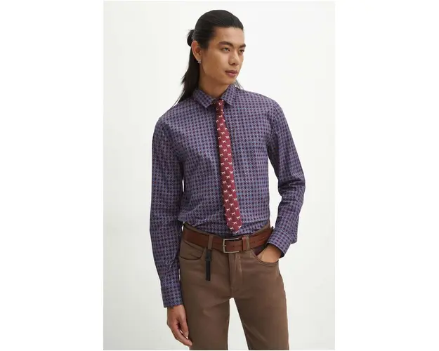 Medicine camasa barbati, cu guler clasic, slim