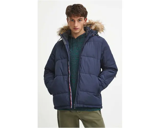 Medicine geaca barbati, culoarea bleumarin, de iarna