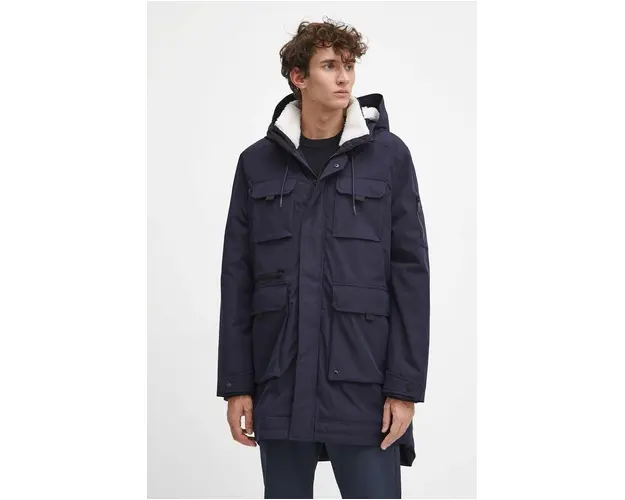 Medicine geaca barbati, culoarea bleumarin, de iarna