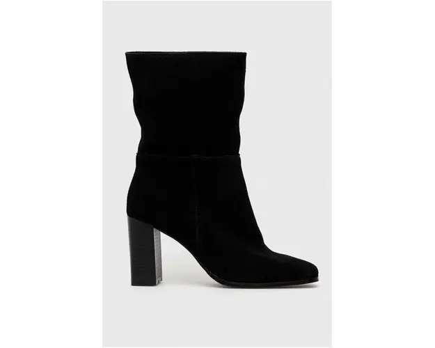 Medicine botine culoarea negru, cu toc drept