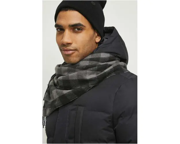 Medicine fular barbati, culoarea gri, modelator