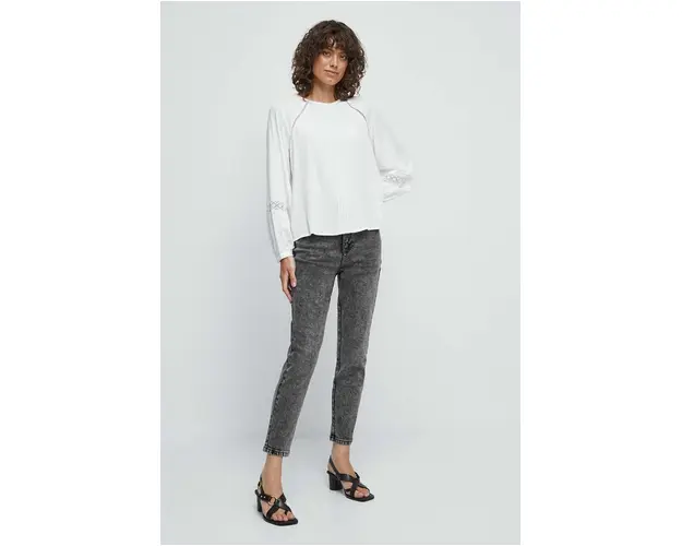 Medicine jeansi femei, culoarea gri
