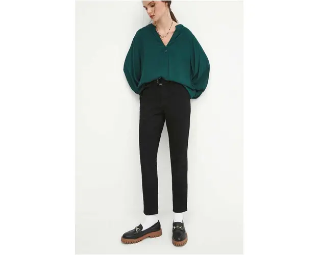 Medicine jeansi femei, culoarea negru