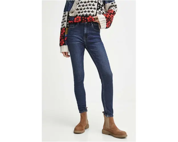 Medicine jeans femei, culoarea bleumarin