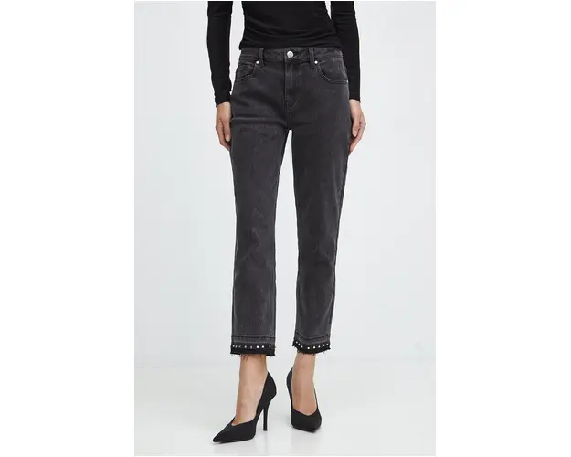 Medicine jeansi femei, culoarea negru