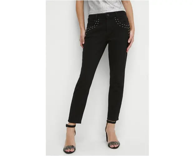 Medicine jeansi femei, culoarea negru