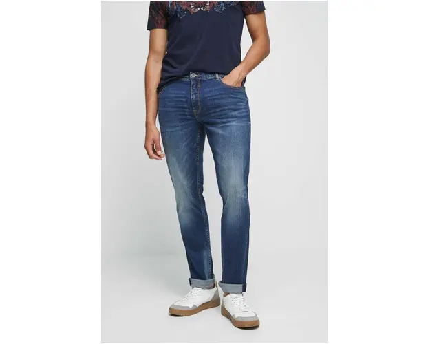 Medicine jeans barbati, culoarea bleumarin