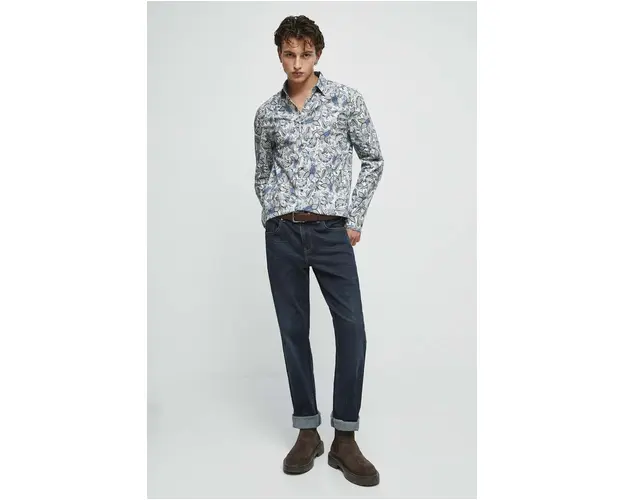 Medicine jeans barbati, culoarea bleumarin