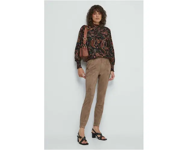 Medicine colanti femei, culoarea bej, neted