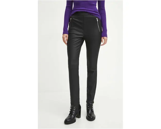 Medicine colanti femei, culoarea negru, neted