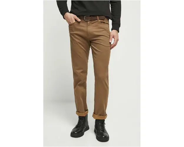 Medicine pantaloni barbati, culoarea maro, drept