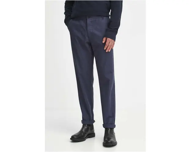 Medicine pantaloni barbati, culoarea bleumarin, mulata
