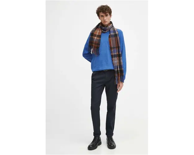 Medicine pantaloni barbati, culoarea bleumarin, chinos