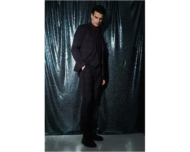 Medicine pantaloni barbati, culoarea bordo, mulata