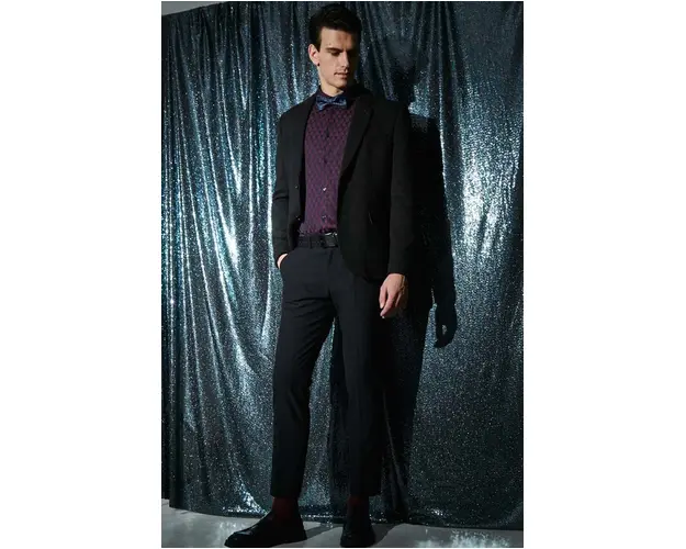 Medicine pantaloni barbati, culoarea negru, mulata