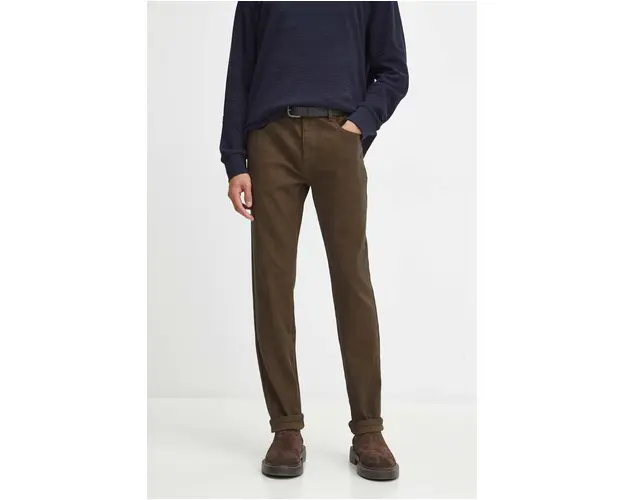 Medicine pantaloni barbati, culoarea maro, mulata