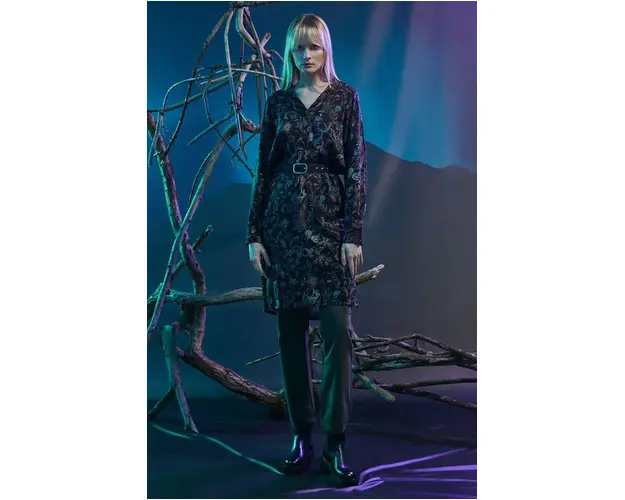 Medicine rochie culoarea negru, midi, oversize