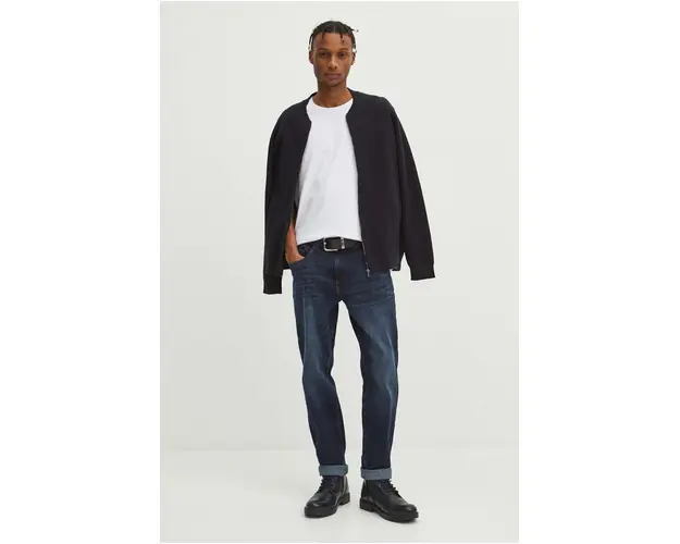 Medicine pulover de bumbac barbati, culoarea negru