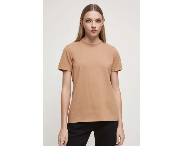 Medicine tricou din bumbac culoarea bej