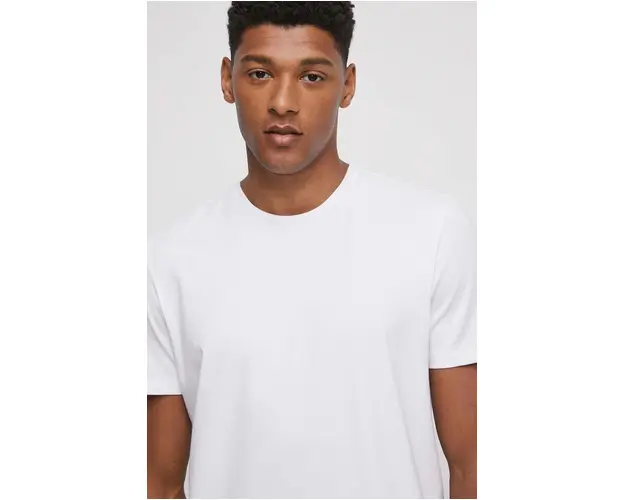 Medicine tricou barbati, culoarea alb, neted