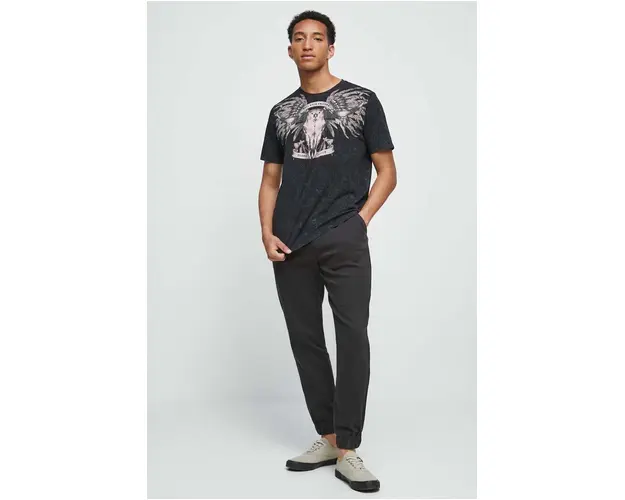 Medicine tricou din bumbac culoarea negru, cu imprimeu