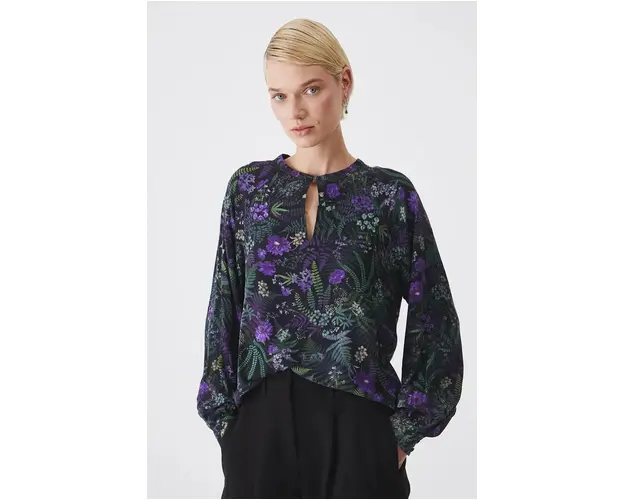 Medicine bluza femei, culoarea negru, modelator