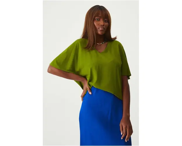Medicine bluza femei, culoarea verde, neted
