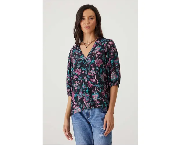 Medicine bluza femei, culoarea negru, modelator