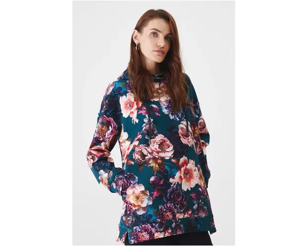 Medicine bluza femei, culoarea turcoaz, cu gluga, modelator