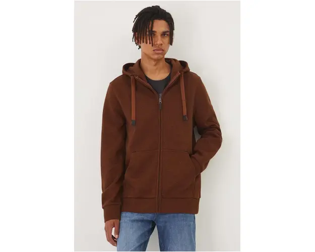 Medicine bluza barbati, culoarea maro, cu gluga