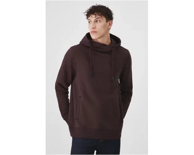 Medicine bluza barbati, culoarea bordo, cu gluga