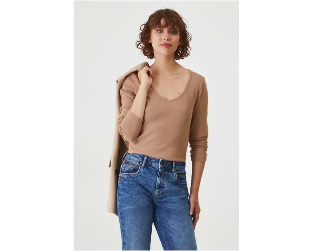 Medicine longsleeve femei, culoarea bej