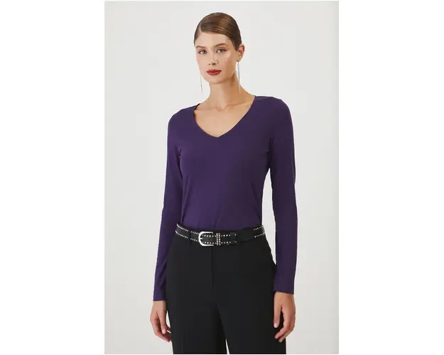 Medicine longsleeve femei, culoarea violet