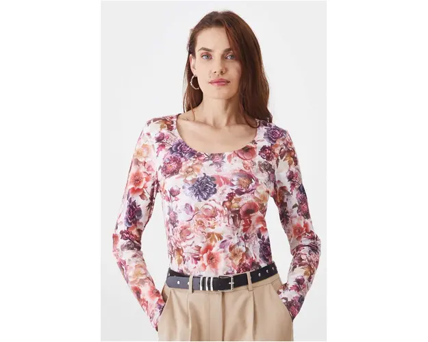 Medicine longsleeve femei, culoarea bej