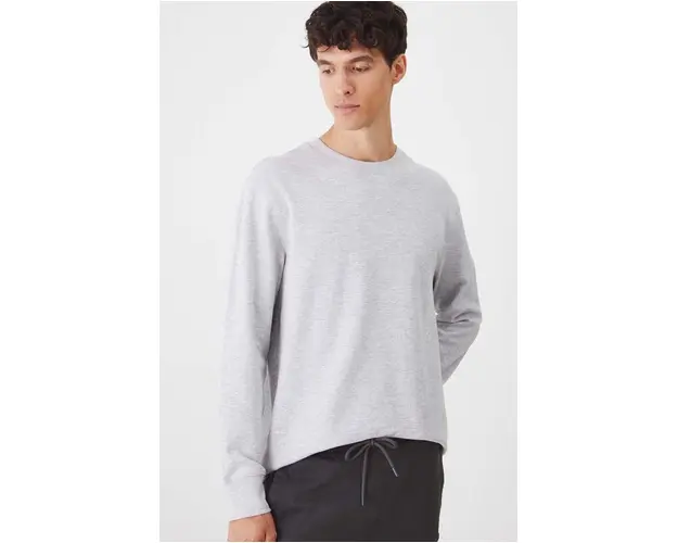 Medicine longsleeve barbati, culoarea gri, melanj