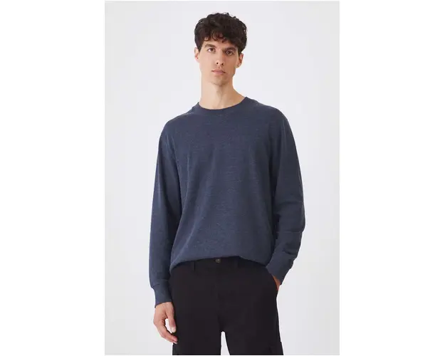 Medicine longsleeve barbati, culoarea bleumarin, melanj