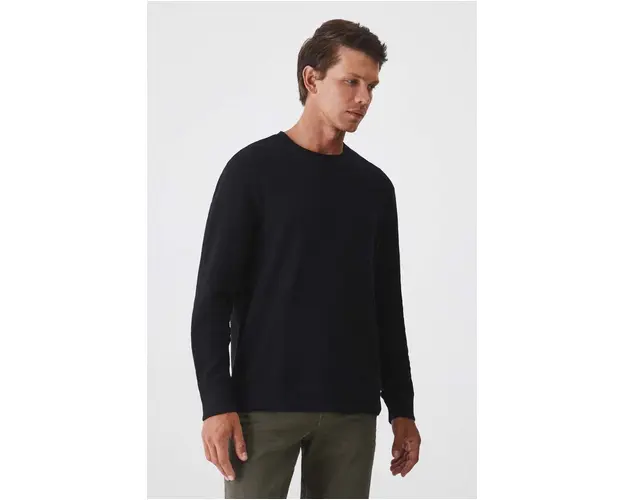 Medicine longsleeve barbati, culoarea negru, neted