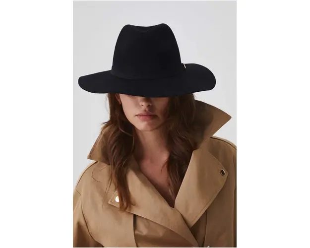 Medicine palarie de lana culoarea negru, de lana