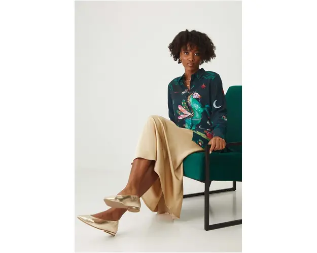 Medicine camasa femei, cu guler clasic, regular