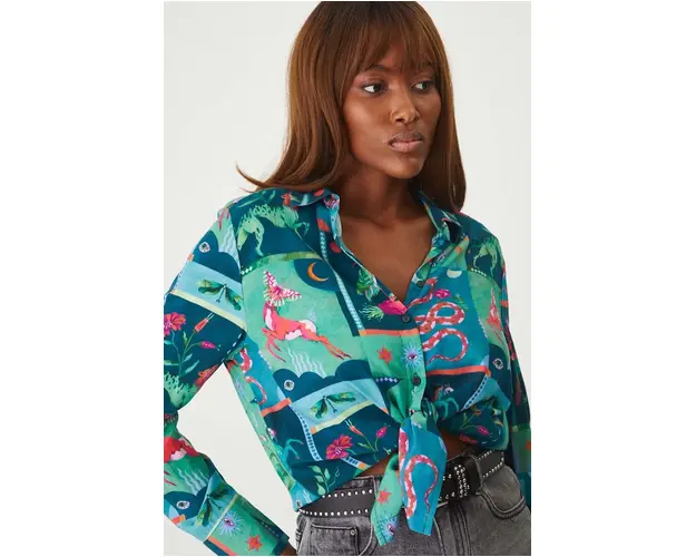 Medicine camasa femei, cu guler clasic, regular