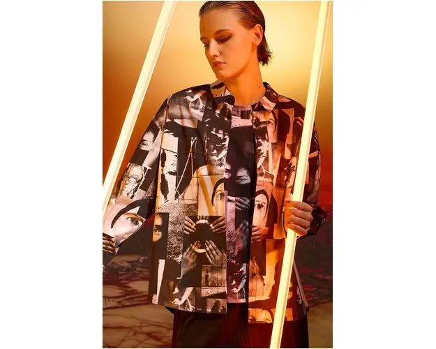 Medicine camasa femei, cu guler clasic, relaxed